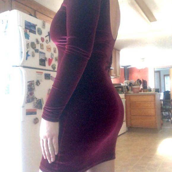 american apparel velvet bodycon dress Los Angeles Apparel VVT8374 - Velvet Halter Maxi Dress - Dresses & Skirts main image 1